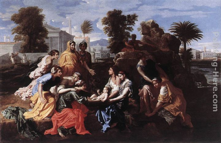 The Finding of Moses painting - Nicolas Poussin The Finding of Moses art painting